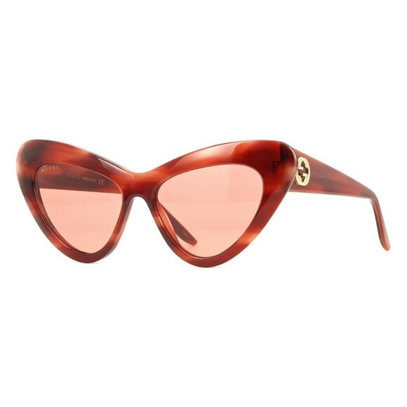 Gucci Accessories - A0602Z New GUCCI Havana Cat Eye GG0895S 004 Sunglasses Women